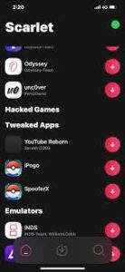 Scarlet For iPhone